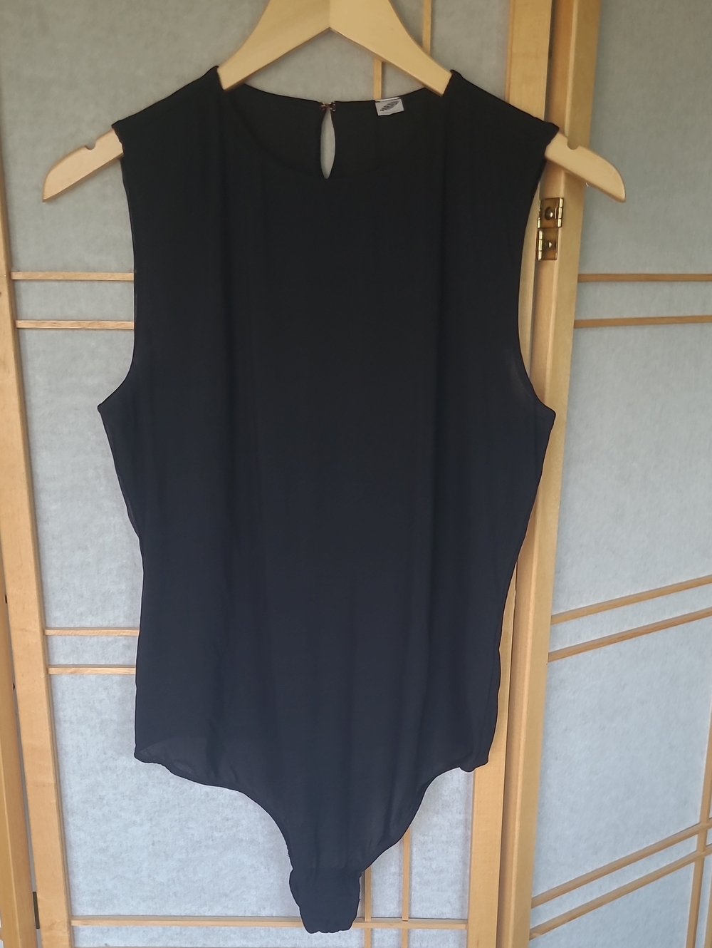 Mesh Black Sleeveless Bodysuit